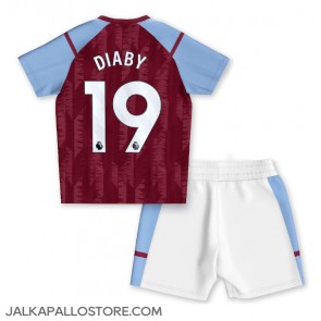 Aston Villa Moussa Diaby #19 Kotipaita Lapsille 2023-24 Lyhythihainen (+ shortsit)